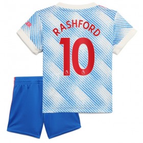 Camisolas de futebol Manchester United Marcus Rashford 10 Criança Equipamento Alternativa 2021/22 Manga Curta
